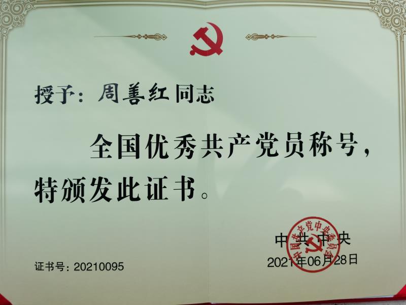 National outstanding communist party member